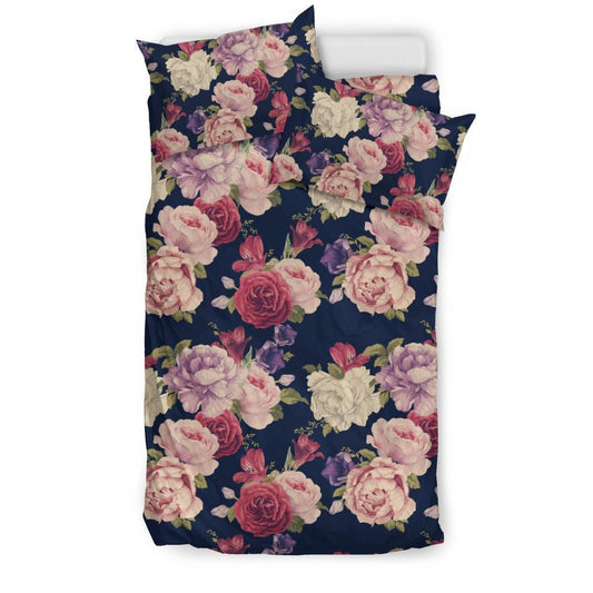 Peony Pattern Print Design PE03 Duvet Cover Bedding Set-JORJUNE.COM