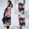 Peony Pattern Print Design PE03 Hooded Blanket-JORJUNE.COM