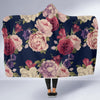 Peony Pattern Print Design PE03 Hooded Blanket-JORJUNE.COM