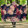 Peony Pattern Print Design PE03 Hooded Blanket-JORJUNE.COM