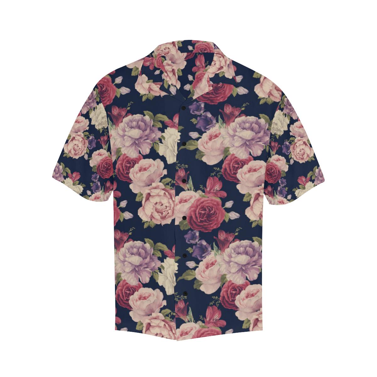 Peony Pattern Print Design PE03 Men Hawaiian Shirt-JorJune