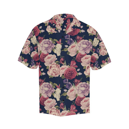 Peony Pattern Print Design PE03 Men Hawaiian Shirt-JorJune
