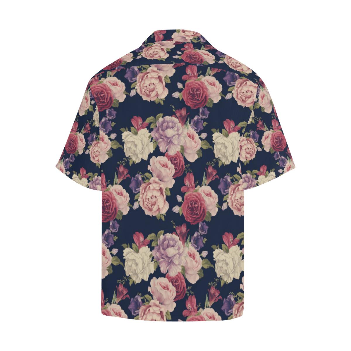 Peony Pattern Print Design PE03 Men Hawaiian Shirt-JorJune