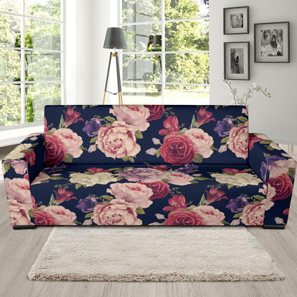 Peony Pattern Print Design PE03 Sofa Slipcover-JORJUNE.COM