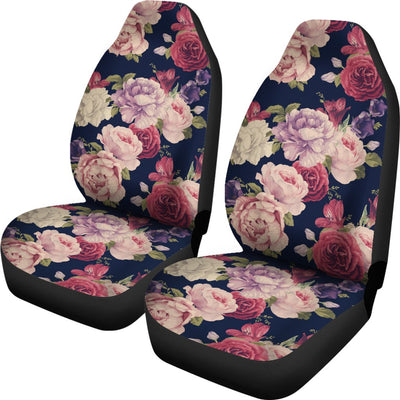 Peony Pattern Print Design PE03 Universal Fit Car Seat Covers-JorJune