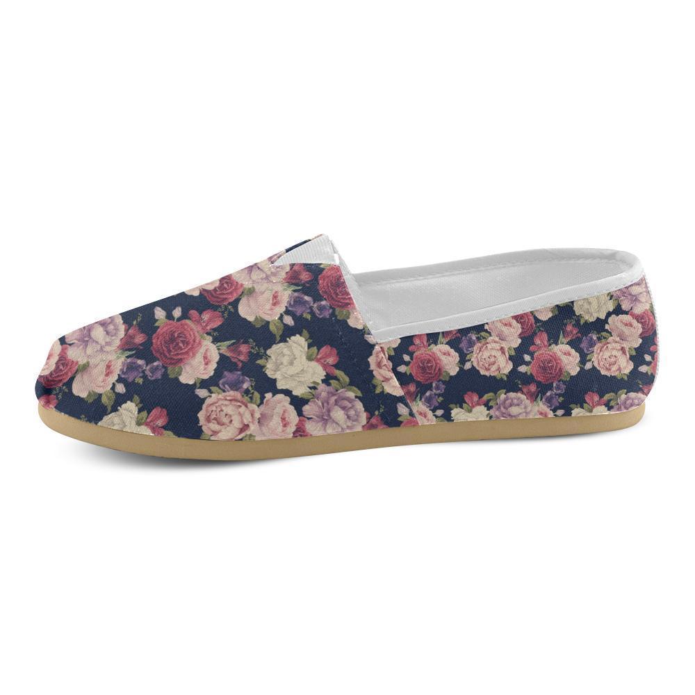 Peony Pattern Print Design PE03 Women Casual Shoes-JorJune.com