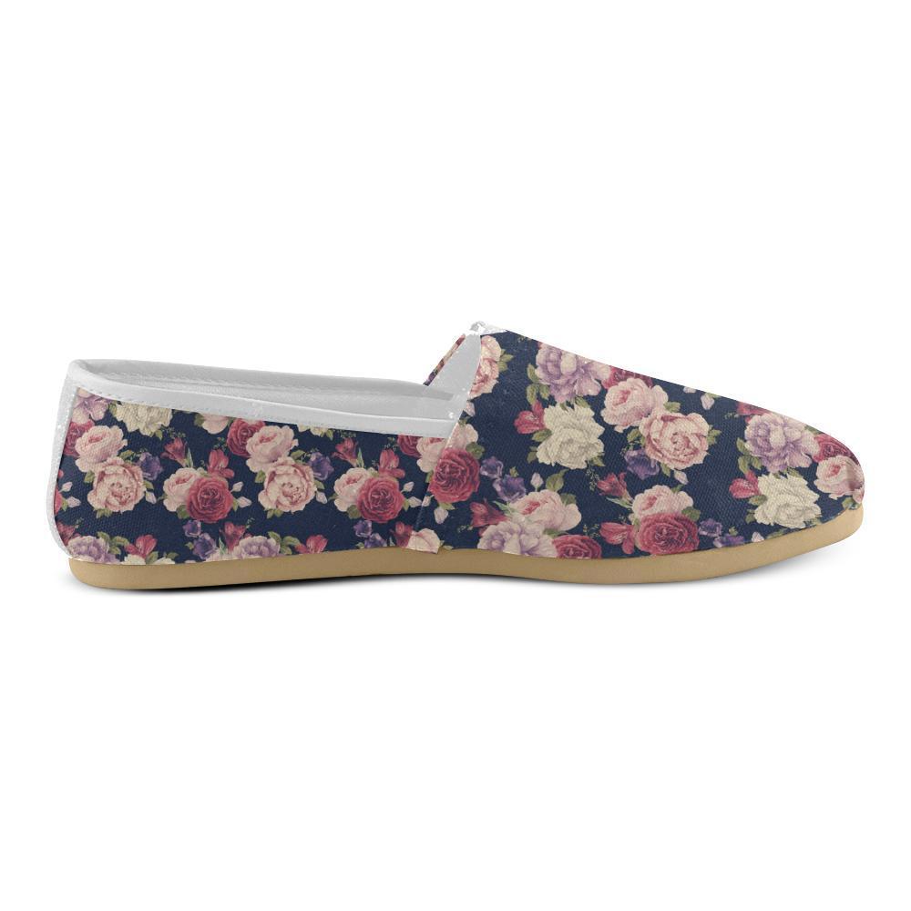 Peony Pattern Print Design PE03 Women Casual Shoes-JorJune.com