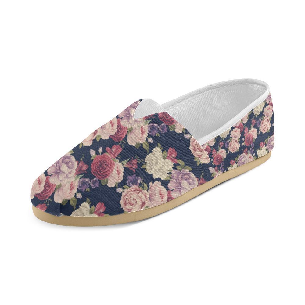 Peony Pattern Print Design PE03 Women Casual Shoes-JorJune.com
