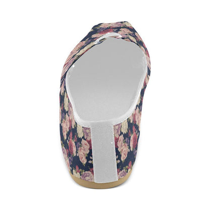 Peony Pattern Print Design PE03 Women Casual Shoes-JorJune.com
