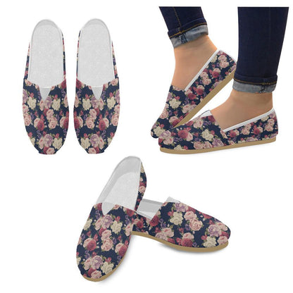 Peony Pattern Print Design PE03 Women Casual Shoes-JorJune.com