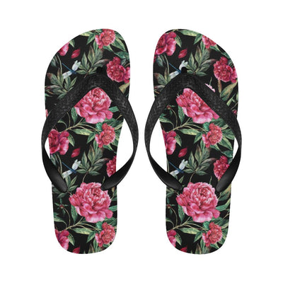 Peony Pattern Print Design PE04 Flip Flops-JorJune