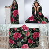 Peony Pattern Print Design PE04 Hooded Blanket-JORJUNE.COM