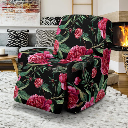Peony Pattern Print Design PE04 Recliner Slipcover-JORJUNE.COM
