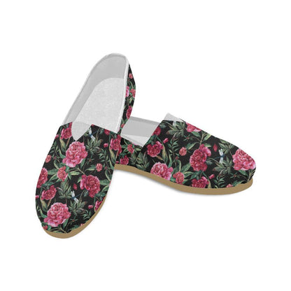Peony Pattern Print Design PE04 Women Casual Shoes-JorJune.com
