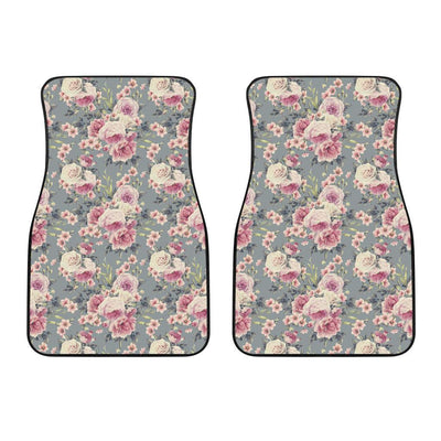 Peony Pattern Print Design PE05 Car Floor Mats-JORJUNE.COM