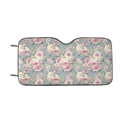Peony Pattern Print Design PE05 Car Sun Shade-JorJune