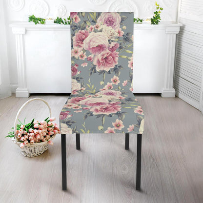 Peony Pattern Print Design PE05 Dining Chair Slipcover-JORJUNE.COM