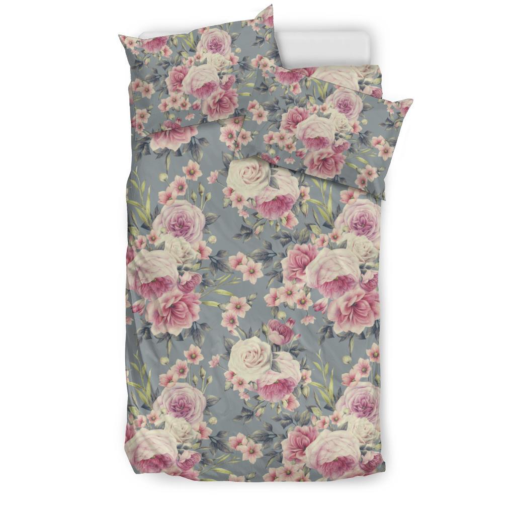 Peony Pattern Print Design PE05 Duvet Cover Bedding Set-JORJUNE.COM