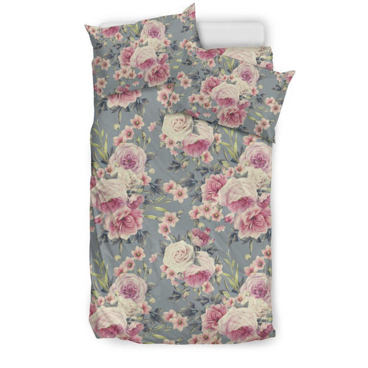 Peony Pattern Print Design PE05 Duvet Cover Bedding Set-JORJUNE.COM