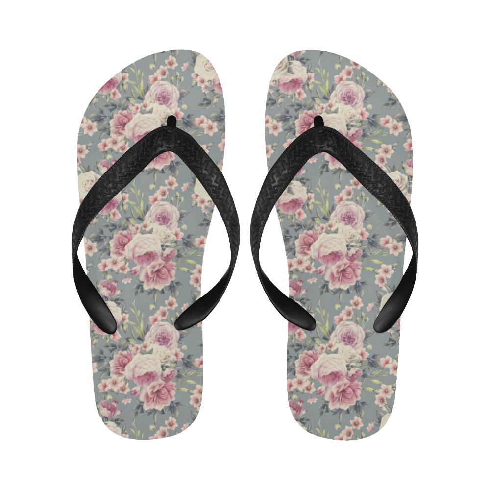 Peony Pattern Print Design PE05 Flip Flops-JorJune