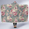 Peony Pattern Print Design PE05 Hooded Blanket-JORJUNE.COM