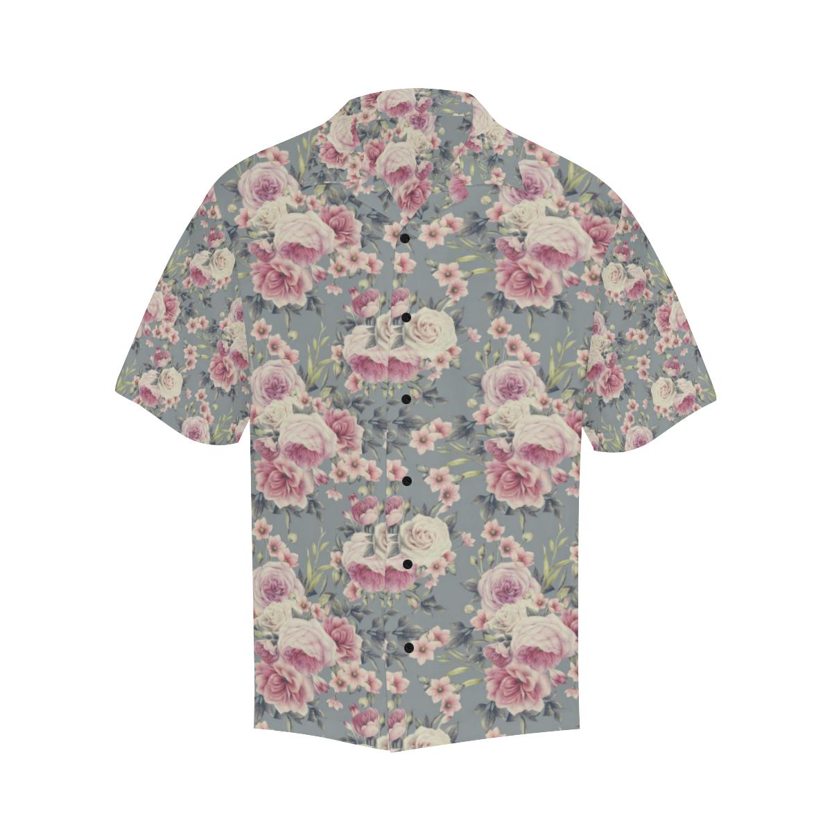 Peony Pattern Print Design PE05 Men Hawaiian Shirt-JorJune