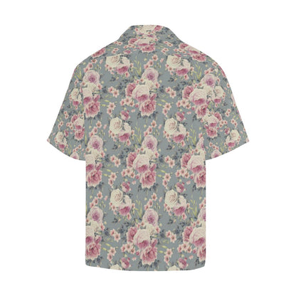 Peony Pattern Print Design PE05 Men Hawaiian Shirt-JorJune