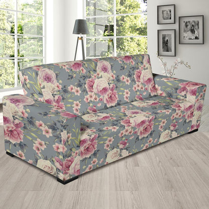 Peony Pattern Print Design PE05 Sofa Slipcover-JORJUNE.COM