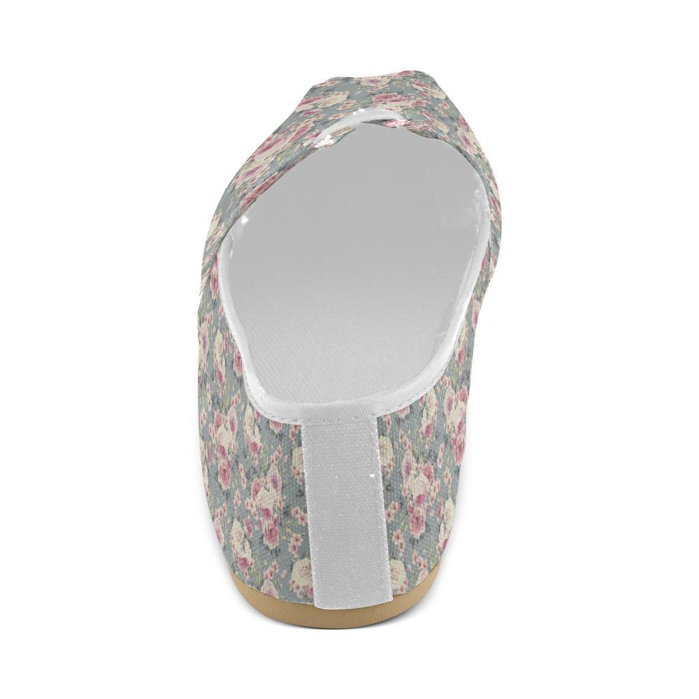 Peony Pattern Print Design PE05 Women Casual Shoes-JorJune.com