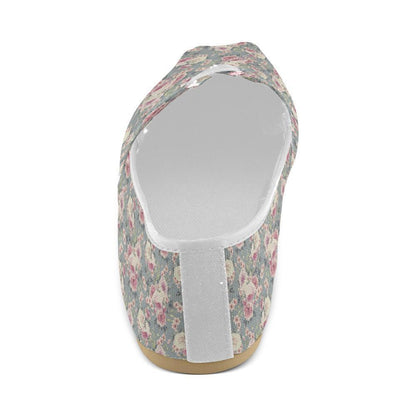 Peony Pattern Print Design PE05 Women Casual Shoes-JorJune.com