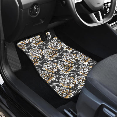 Peony Pattern Print Design PE06 Car Floor Mats-JORJUNE.COM