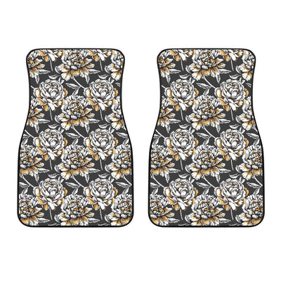 Peony Pattern Print Design PE06 Car Floor Mats-JORJUNE.COM