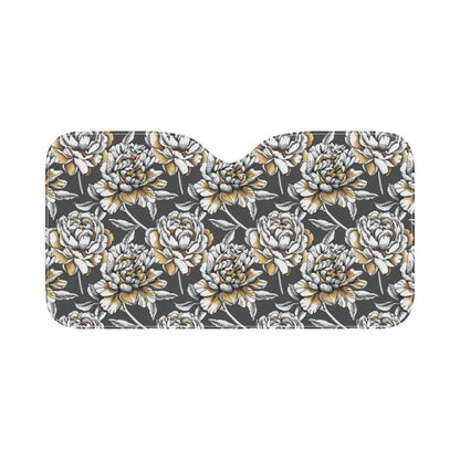 Peony Pattern Print Design PE06 Car Sun Shade-JorJune