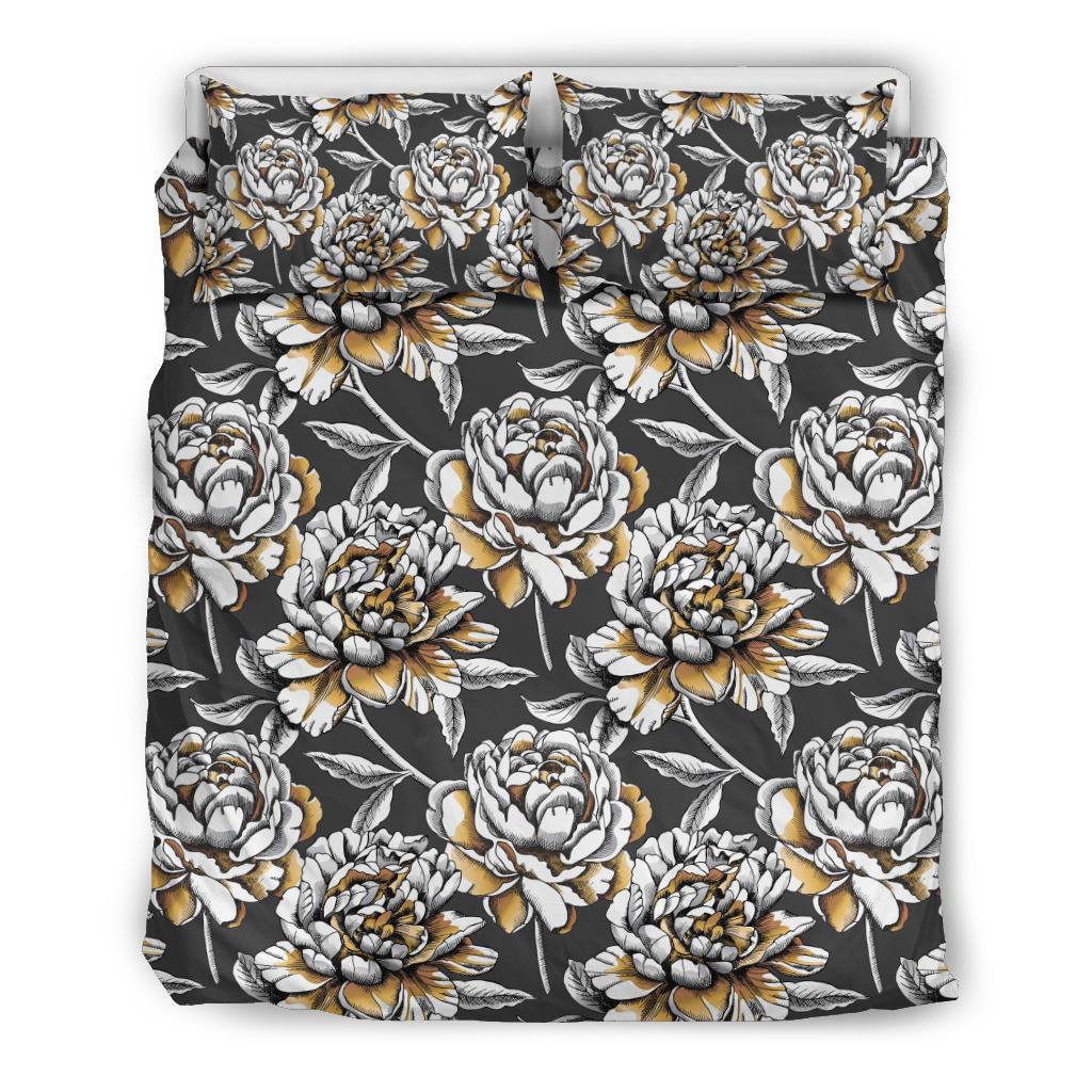 Peony Pattern Print Design PE06 Duvet Cover Bedding Set-JORJUNE.COM