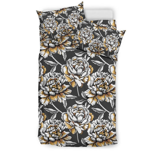 Peony Pattern Print Design PE06 Duvet Cover Bedding Set-JORJUNE.COM