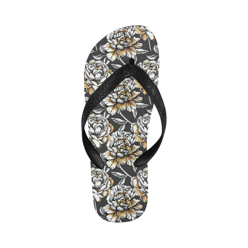 Peony Pattern Print Design PE06 Flip Flops-JorJune