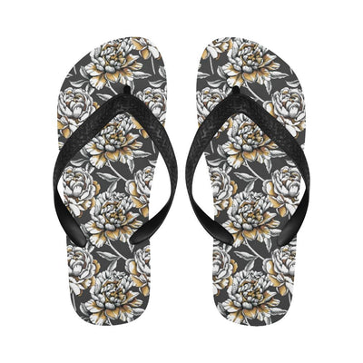 Peony Pattern Print Design PE06 Flip Flops-JorJune