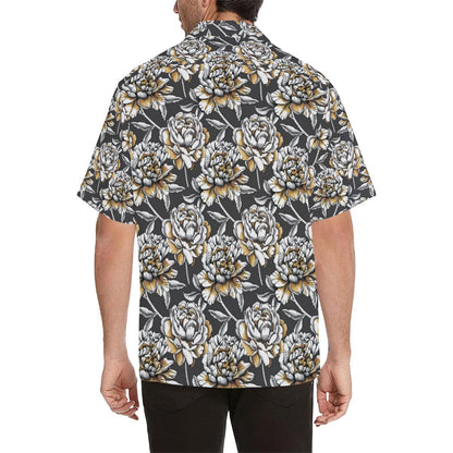 Peony Pattern Print Design PE06 Men Hawaiian Shirt-JorJune