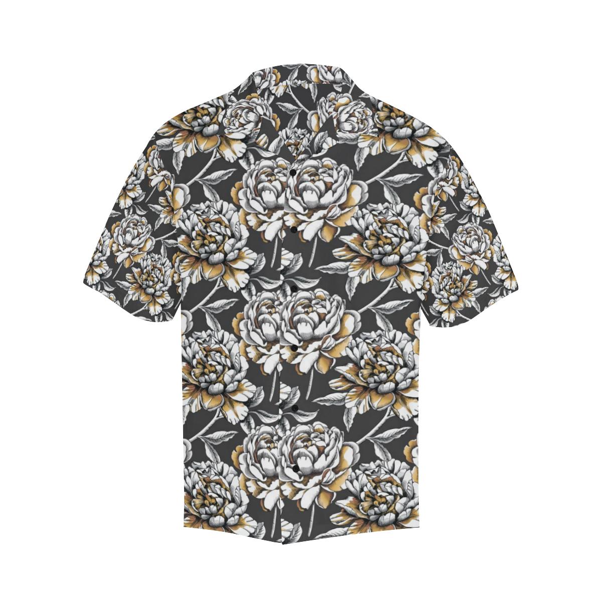 Peony Pattern Print Design PE06 Men Hawaiian Shirt-JorJune