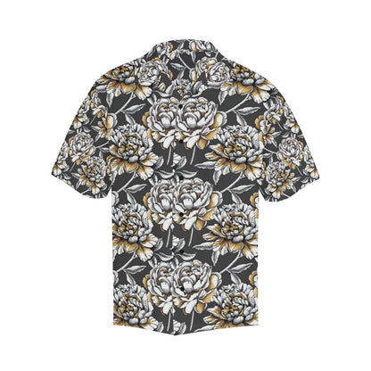 Peony Pattern Print Design PE06 Men Hawaiian Shirt-JorJune