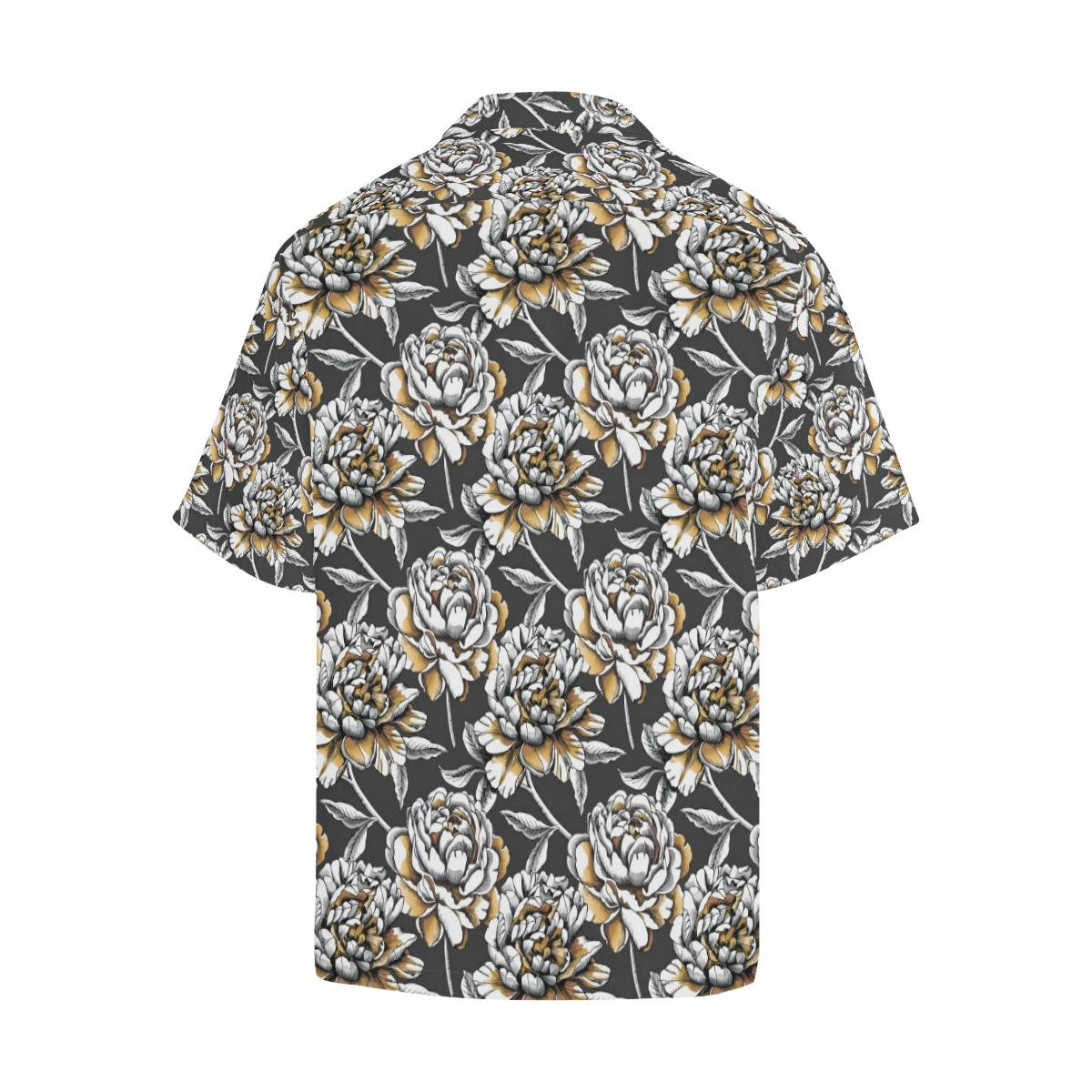 Peony Pattern Print Design PE06 Men Hawaiian Shirt-JorJune