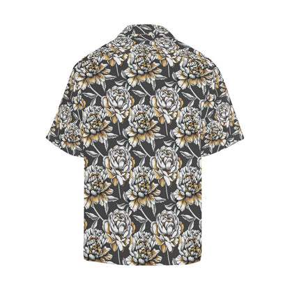 Peony Pattern Print Design PE06 Men Hawaiian Shirt-JorJune
