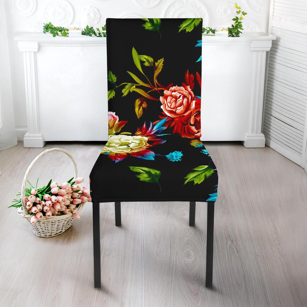 Peony Pattern Print Design PE07 Dining Chair Slipcover-JORJUNE.COM