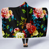 Peony Pattern Print Design PE07 Hooded Blanket-JORJUNE.COM