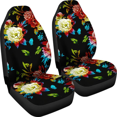 Peony Pattern Print Design PE07 Universal Fit Car Seat Covers-JorJune