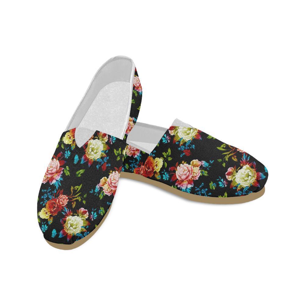 Peony Pattern Print Design PE07 Women Casual Shoes-JorJune.com
