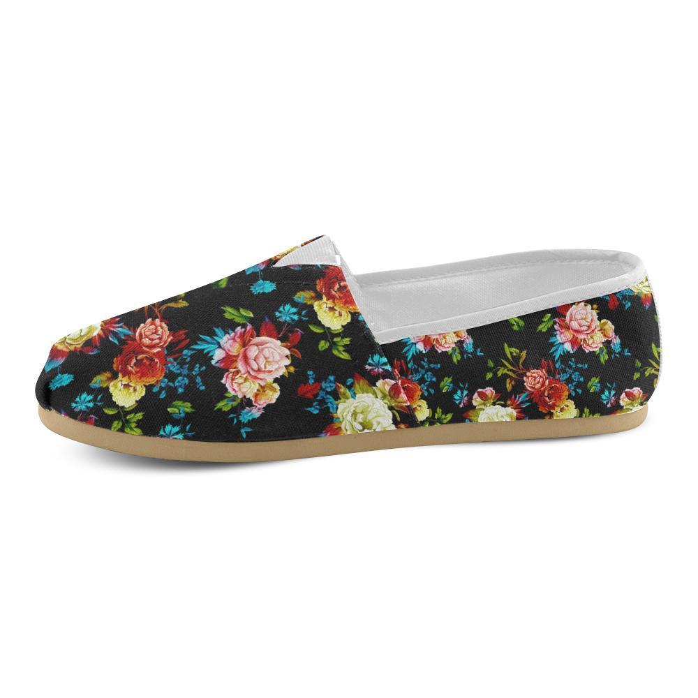 Peony Pattern Print Design PE07 Women Casual Shoes-JorJune.com