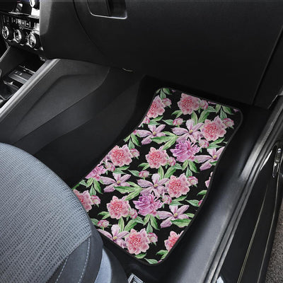 Peony Pattern Print Design PE08 Car Floor Mats-JORJUNE.COM