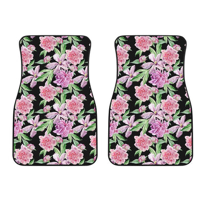 Peony Pattern Print Design PE08 Car Floor Mats-JORJUNE.COM