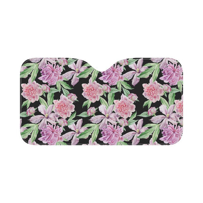 Peony Pattern Print Design PE08 Car Sun Shade-JorJune